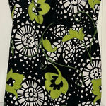 kim rogers  Women’s Black Green White‎ Floral Sleeveless Zipped Dress Size 6 Photo 0