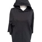 ZARA  Trafaluc Short Sleeve Hooded Sweatshirt Black Size Small Photo 0
