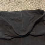 Halara  High Waisted Invisible Zipper 2-in-1 A Line Mini Corduroy Black Skirt Med Photo 3