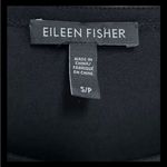 Eileen Fisher Dress Black Charcoal Colorblock Pockets Silk Lagenlook Photo 4