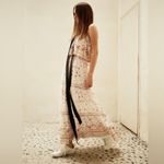 Joie  Vernita Silk Maxi Dress - White Floral Pattern Photo 4