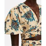 ALC Frank 💕A.L.C.💕 Rylan Printed Puff Sleeve Top & Lucie Floral Maxi Skirt  ~ Apricot 2 Photo 3