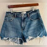 Abercrombie & Fitch  denim the cutoff short high Rise blue shorts size 28/6 Photo 2