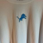 Detroit Lions Wear White Long Sleeve Shirt with Blue Graphics Size M Photo 2
