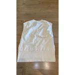 Athleta  Retroterry V-Neck Sleeveless Vest cream size small Photo 6