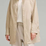 Lululemon Hooded Mid-Length Utility Jacket Trench Beige XS Photo 0