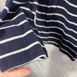 Nautica navy and white strip top Photo 5