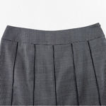 Vintage 1980s Drama Black White Houndstooth Check Wool Pleated Skirt Size 4 Photo 2