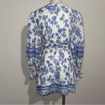 Hemant & Nandita Belted Mini Dress in Cobalt & White, Size XXL EXCELLENT! $405 White Photo 6