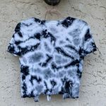 Garage  size medium tie dye grey blue open front tie cardigan Photo 3