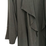 CAbi  | Medium | Black A La Carte Open Front Draped Woven Jacket Style 418 Photo 1