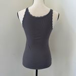 Arizona Jeans Arizona Top Juniors Small Y2K Cami Lace Trim Gothic Gray Lace Trim Tank Feminine Photo 5