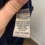 Cecico  Blue Velvet Cold Shoulder Long Sleeve Top Size Small Photo 1