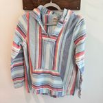 Faherty Organic Cotton Baja Hoodie Poncho Sierra Paradise Small Blue Photo 2