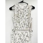 Mac Duggal  10873 White Beaded Sleeveless High Neck Cut Out Column Gown Size 10 Photo 3