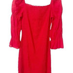 J.O.A. Red Just One Answer Smocked 3/4‎ Sleeve Mini Dress XL Photo 0