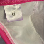 Neon Pink Triangle Cup Summer Bikini Swimwear Tie Top Size 36B Size M Photo 2