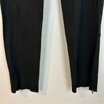 Theory  Coated Black Trouser Dress Pants w/ Zipper Ankles Size 10 Photo 9