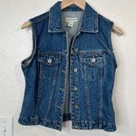 Crossroads Vintage Denim Cotton Blue Jean Sleeveless Vest S Photo 1