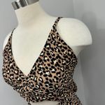 Aerie Tan Animal Print One Piece Swimsuit Photo 1