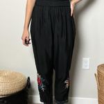 Johnny Was  vicki boho floral embroidered pull on relaxed jogger pants Photo 3