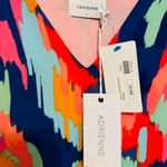Adrienne Free Spirit Colorful Ikat Blouse Size Large Photo 4