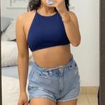 Urban Outfitters Royal Blue Ribbed Bikini Halter Top Photo 0