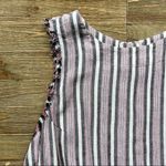 Bella Dahl  Fray Button Back Top in Americana Stripe Photo 5