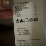 AMS wool leather dress Tan Size 6 Photo 4