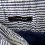 Talbots Woman Size 18W W Heritage Blue/White Striped Cropped Pants Back Pockets Photo 8