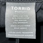 Torrid  size 12R black distressed super soft jegging stretch three button closure Photo 7