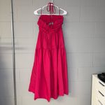 Sofie The Label Hot Pink Cutout Halter Midi Dress Women’s Sz Small Summer Dress Photo 5