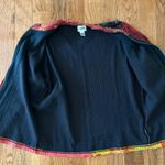 Chico's Vtg Jacket Full Zip Long Sleeve Cotton/Rayon Embroidery Trim, Sz 1 Photo 7