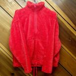 All In Motion Women’s High Pile Fleece 1/2 Zip Pullover -  Coral Lava Medium Photo 1
