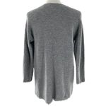 The White Company Ash Gray Merino Wool Long Cardigan Sweater Coat Size 8 Photo 5