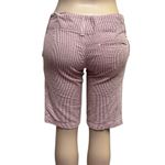 Hurley  Striped Seersucker Bermuda Shorts Pink White Cotton Blend USA Juniors 5 Photo 5