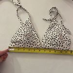 Old Navy New Polka Dot String Bikini Triangle Bikini Top Black White XS Photo 8