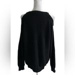 IRO  Black open shoulder merino wool blend long Sweater Photo 4