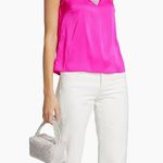 Generation Love NWT Candice Satin & Crystal Top Hot Pink XS Photo 4