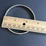 Women’s vintage silver‎ tone/blue patterned bangle bracelet one size Silver Photo 4