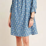 Anthropologie  Pilcro and Letterpress Rochelle Shirtdress Denim Light Size 12 Photo 0