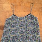 Mango gorgeous multicolored blue spaghetti straps vacation crop top, size XS Photo 0
