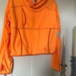 NWT FP On The Run Lightweight Pullover In Neon Clementine $98 Retail Orange Photo 12