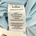 Lulus NEW  After Hours Light Blue Strapless Ruffled Maxi Dress Formal Cocktail M Photo 9