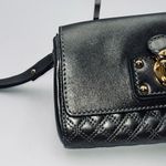 Marc Jacobs  Made in Italy Metallic Quilted Leather Faux Lock Front Wristlet Photo 3