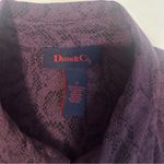 Denim&co 1X Snakeskin Dark Purple Moleskin Stretch Big Shirt Button Down Western Photo 2