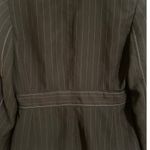 Vintage Larry Levine Pinstripe Blazer Jacket Womens 10 Brown Photo 1