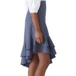 Joie  Cotton Striped Yenene Asymmetrical Skirt size 0 Photo 4