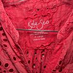 Kyla Seo Pink Eyelet Tank Dress women's xl beach summer‎ resort vacation boho Photo 2