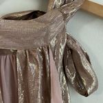 Ramy Brook  Sasha Metallic Tie-Neck Sleeveless Top Photo 5